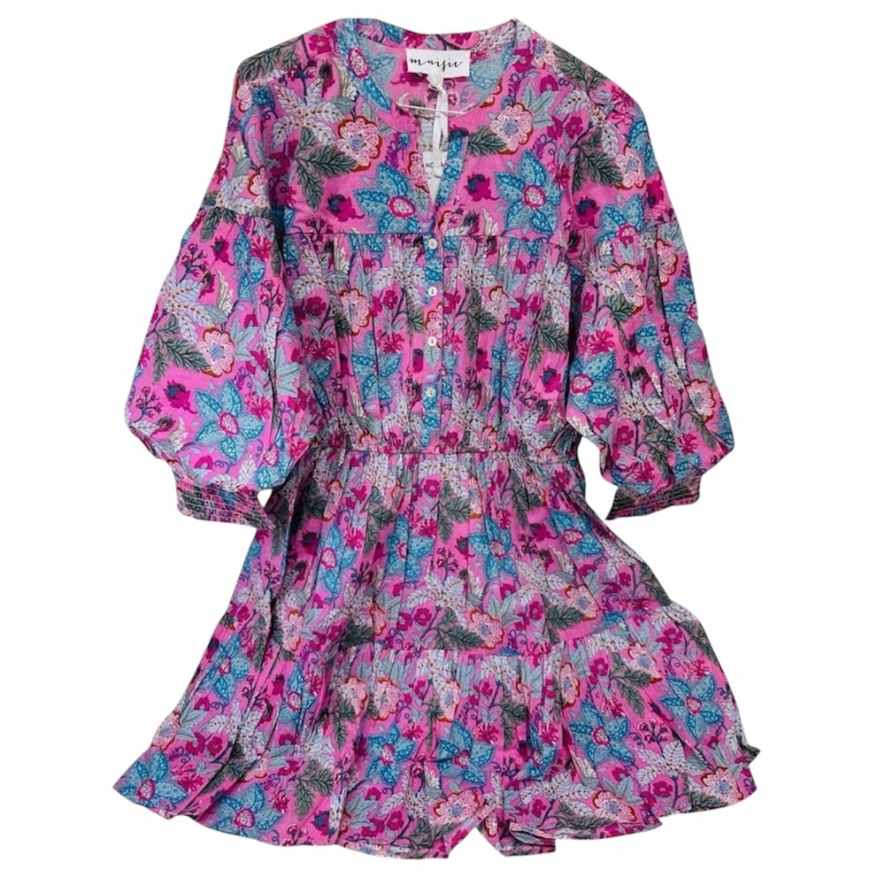 Maisie Pink and Blue Floral Dress